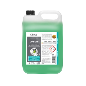 Clinex LAUNDRY-LINE Uni-Gel 5л – універсальний засіб для прання білих і кольорових тканин