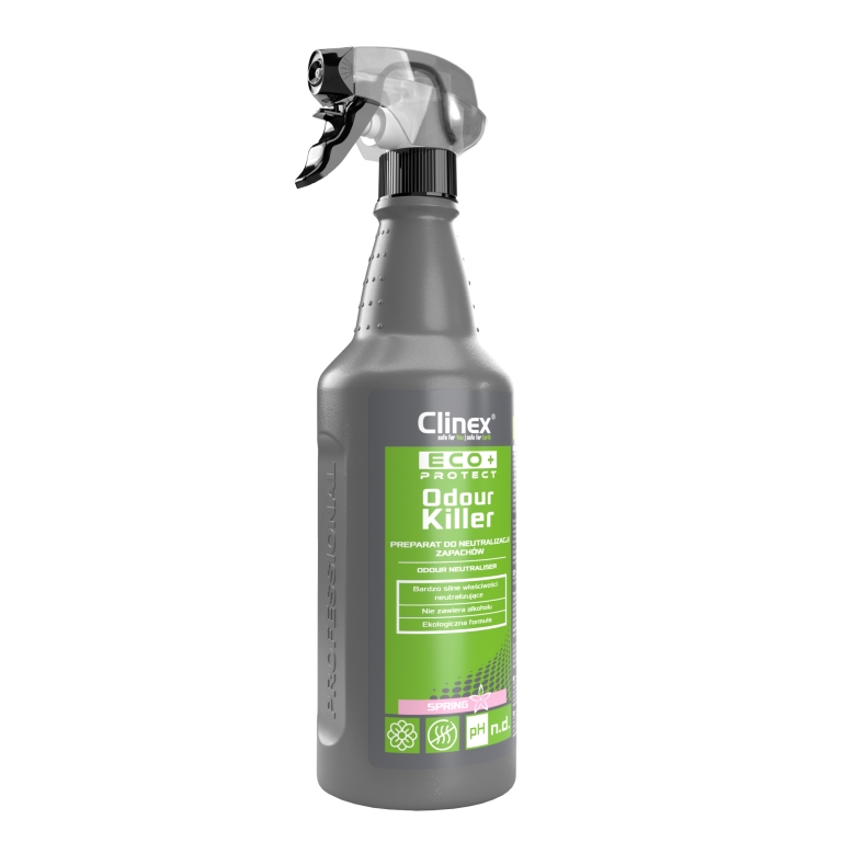 Clinex Eco+ Protect Odour Killer Spring 1л – засіб для нейтралізації запахів без алергенів – весна