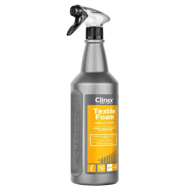 Clinex Textile Foam 1л – пінний засіб для чищення текстилю