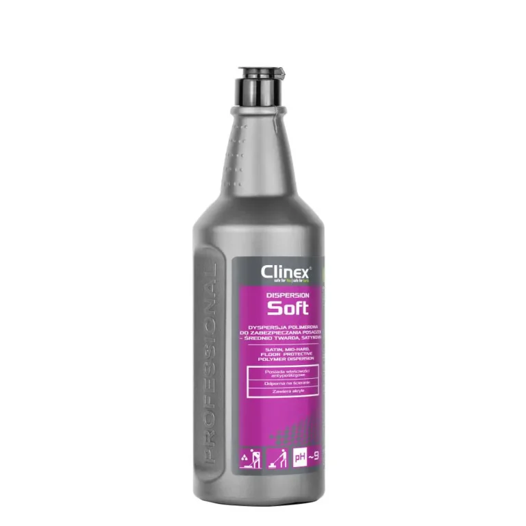 Clinex Dispersion Soft 1л – полімерний засіб для захисту підлоги – середньої жорсткості