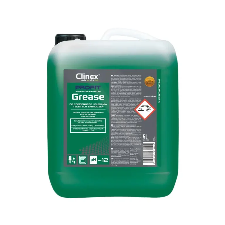 Clinex Profit Grease 1л – висококонцентрований засіб для знежирення поверхонь