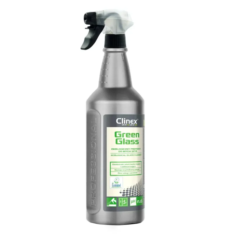 Clinex Green Glass 1л – екологічний засіб для миття скла