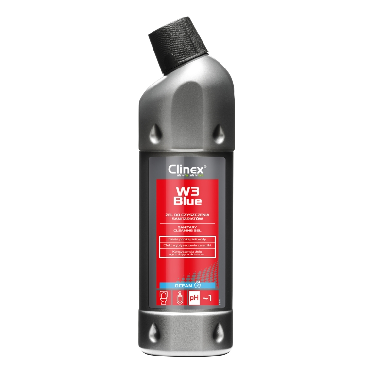Clinex W3 Blue 1л – гель для миття та чищення унітазів