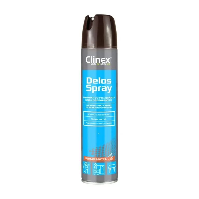 Clinex Delos Spray 300 мл – засіб для догляду за дерев’яними меблями